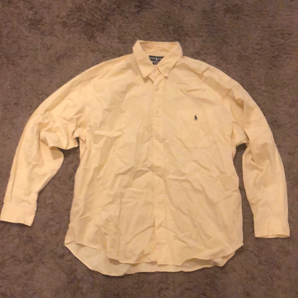 Yellow Polo Ralph Lauren dress shirt #polo #ralphlauren #shirt